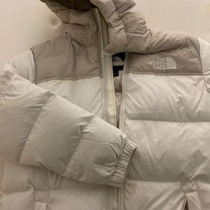 White Gardenia North Face Nuptse jacket - Cheetah print